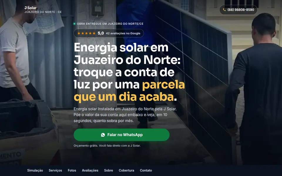 Site da J Solar