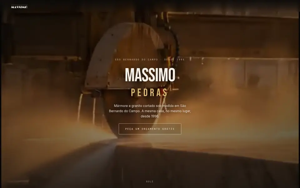 Site da Massimo Pedras